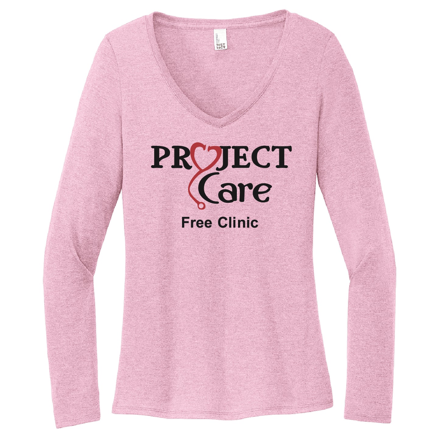 Project Care Women’s Perfect Tri Long Sleeve V-Neck Tee