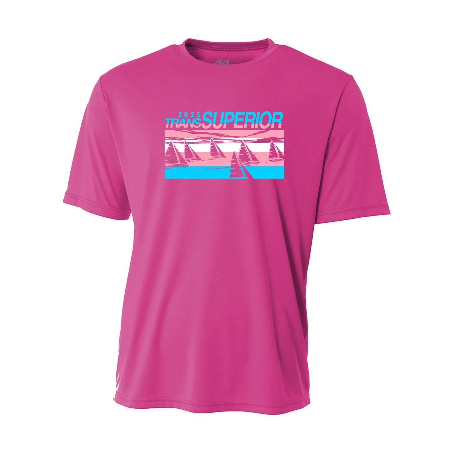 Trans Superior Yacht Race Cooling Performance Short Sleeve Tee (Trans Pride)