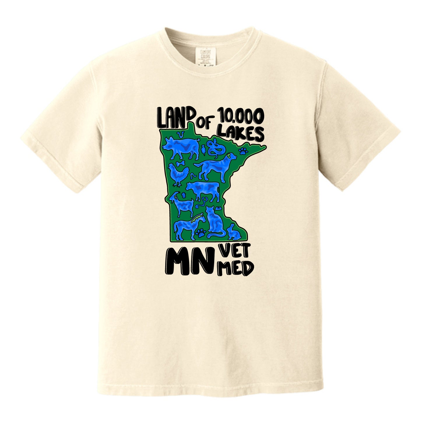 UMN CVM Dyed Heavyweight Tee (MN Lakes UMN)