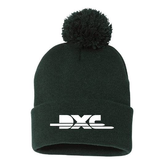 DXC Pom-Pom 12" Cuffed Beanie