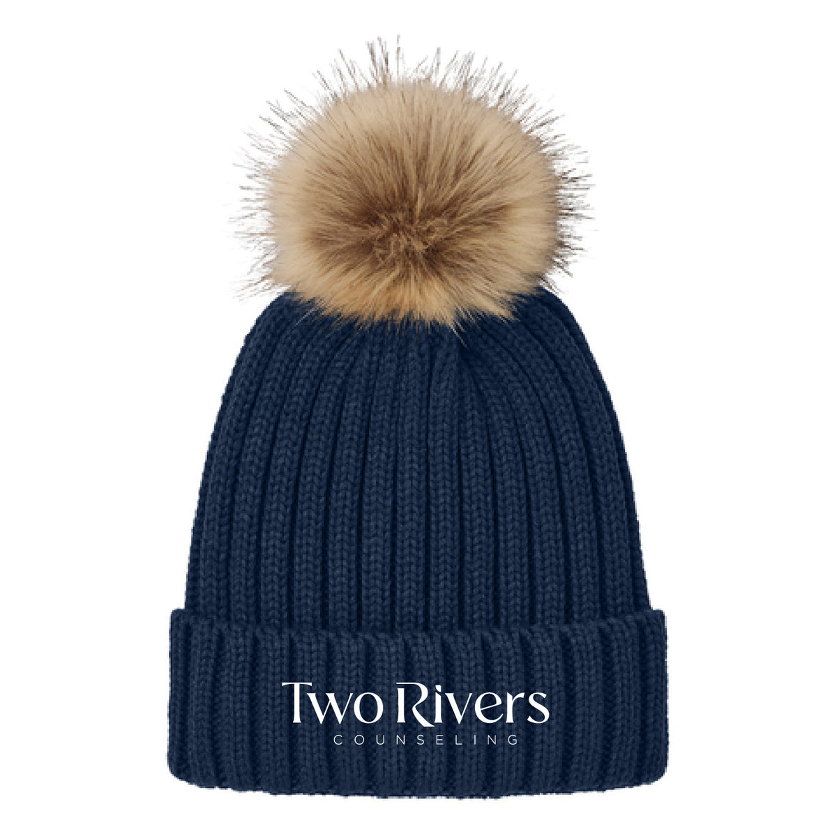 Two Rivers Faux Fur Pom Beanie