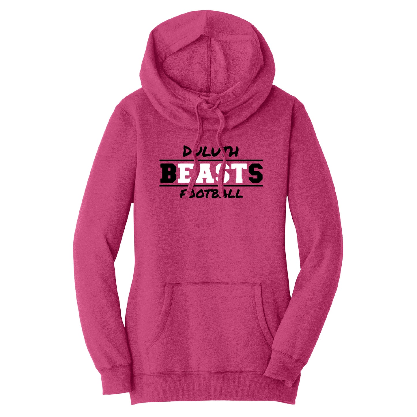 Duluth East Football Women’s Lightweight Fleece Hoodie Design 1