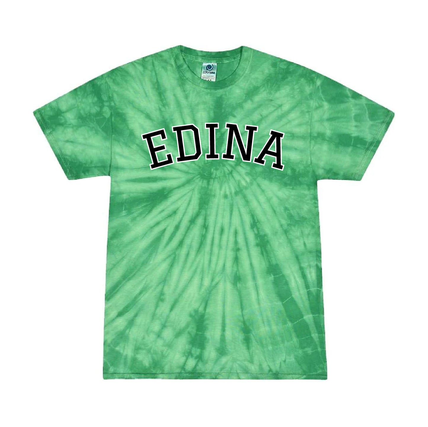 Creek Valley Elementary Multi-Color Tie-Dyed T-Shirt Edina Curved