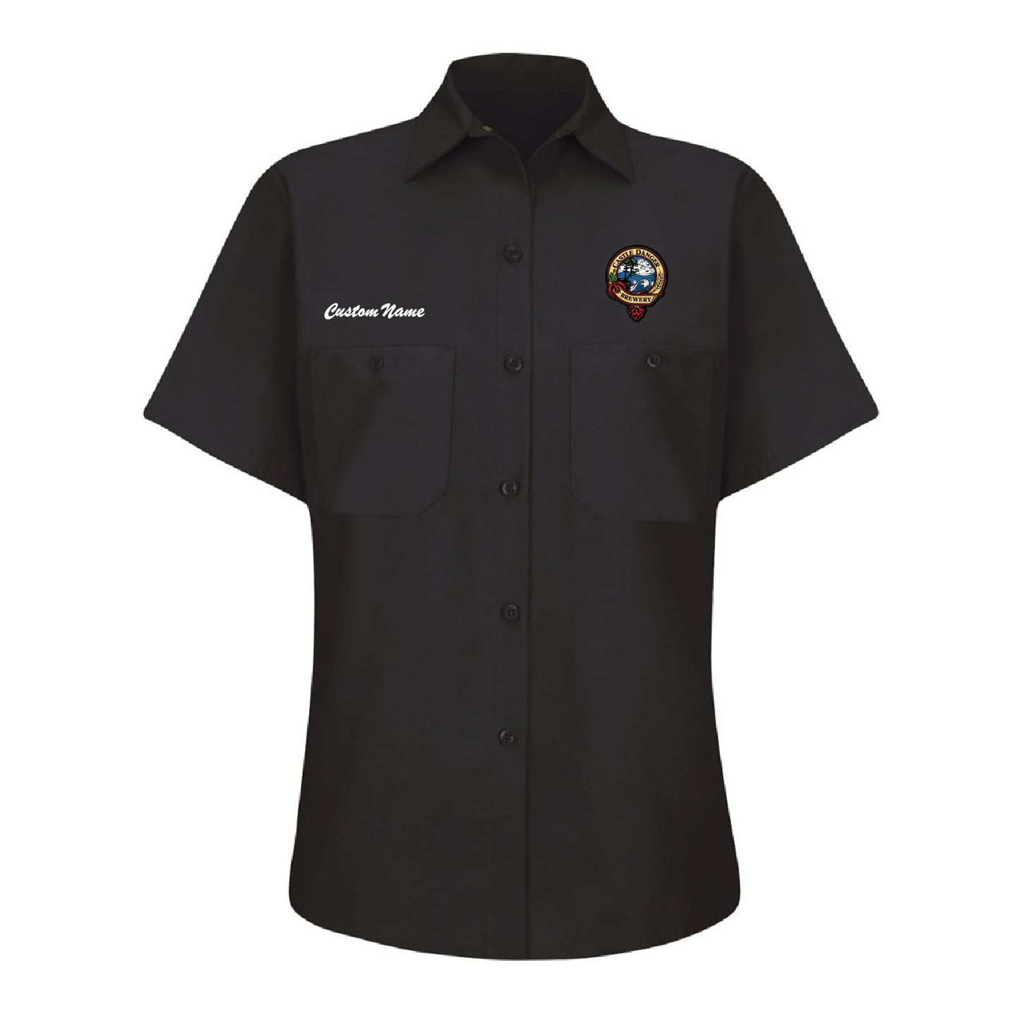 Castle Danger Brewing Wholesale Red Kap® Women's Short Sleeve Industrial Work Shirt