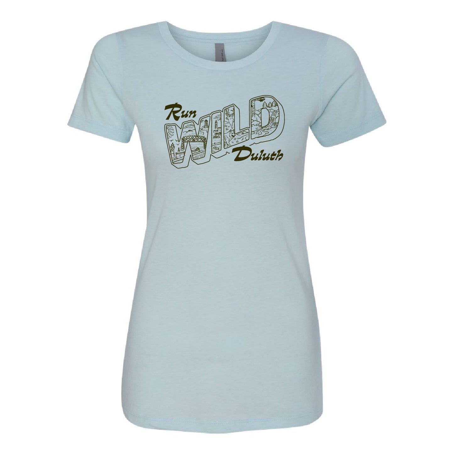 Run Wild Duluth Women's Soft Tee (Illustration)
