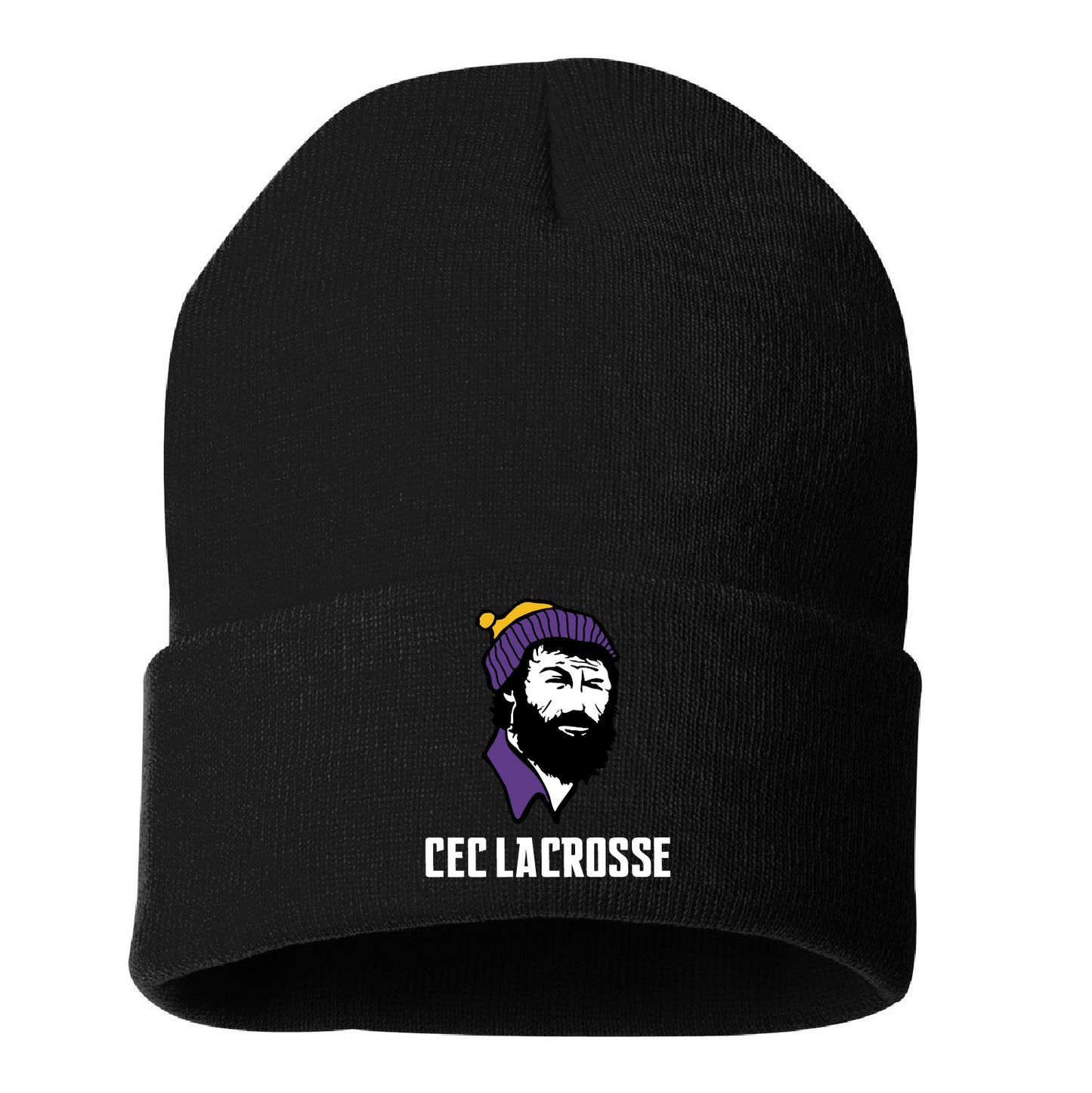 CEC Lacrosse Solid 12" Cuffed Beanie