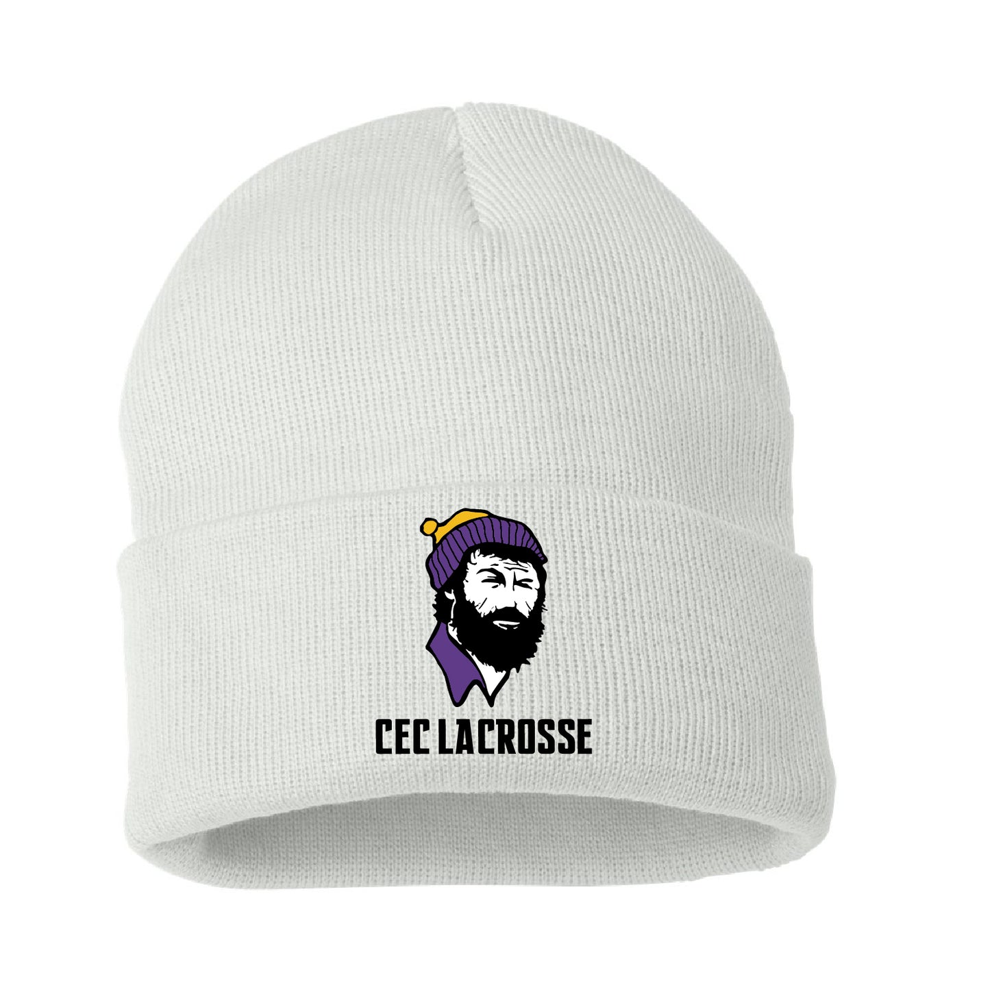 CEC Lacrosse Solid 12" Cuffed Beanie