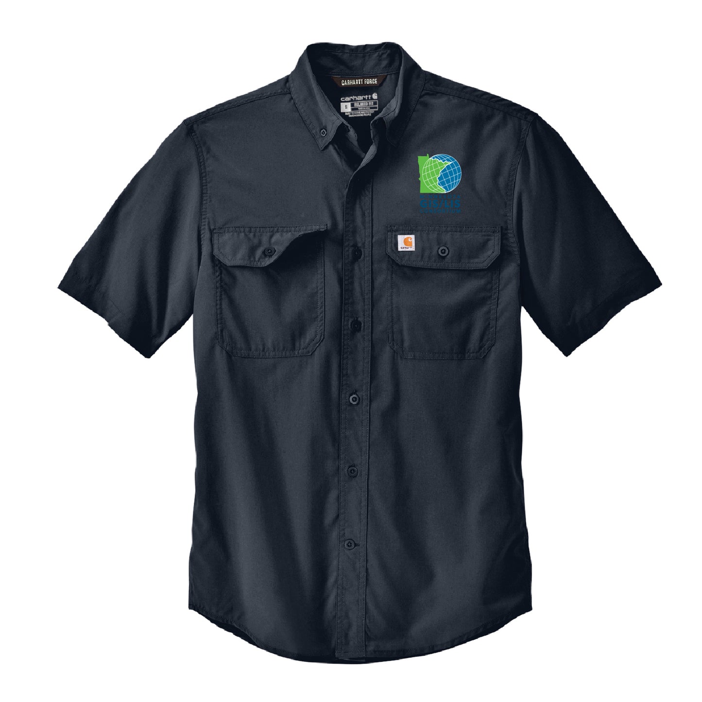 MN GIS/LIS Carhartt Force® Solid Short Sleeve Shirt Consortium Logo