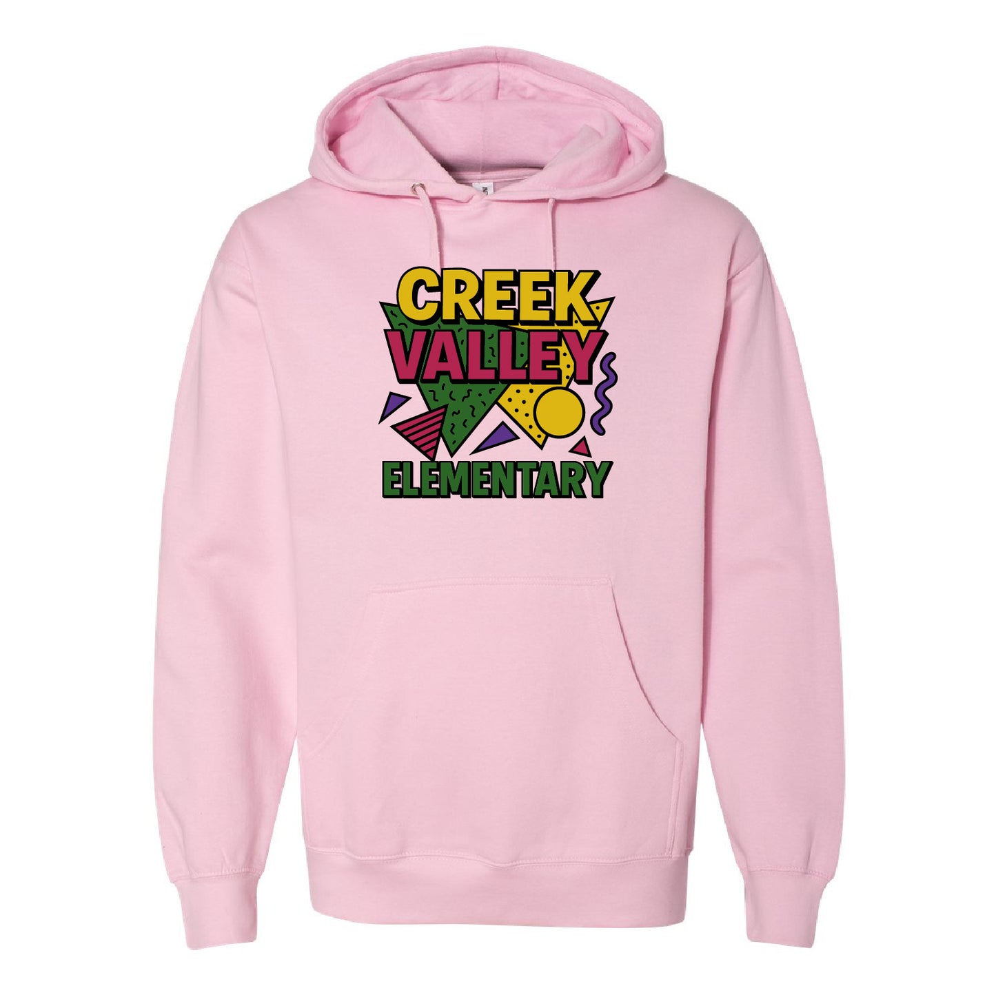 Creek Valley Elementary Unisex Midweight Hooded Sweatshirt 90s Theme