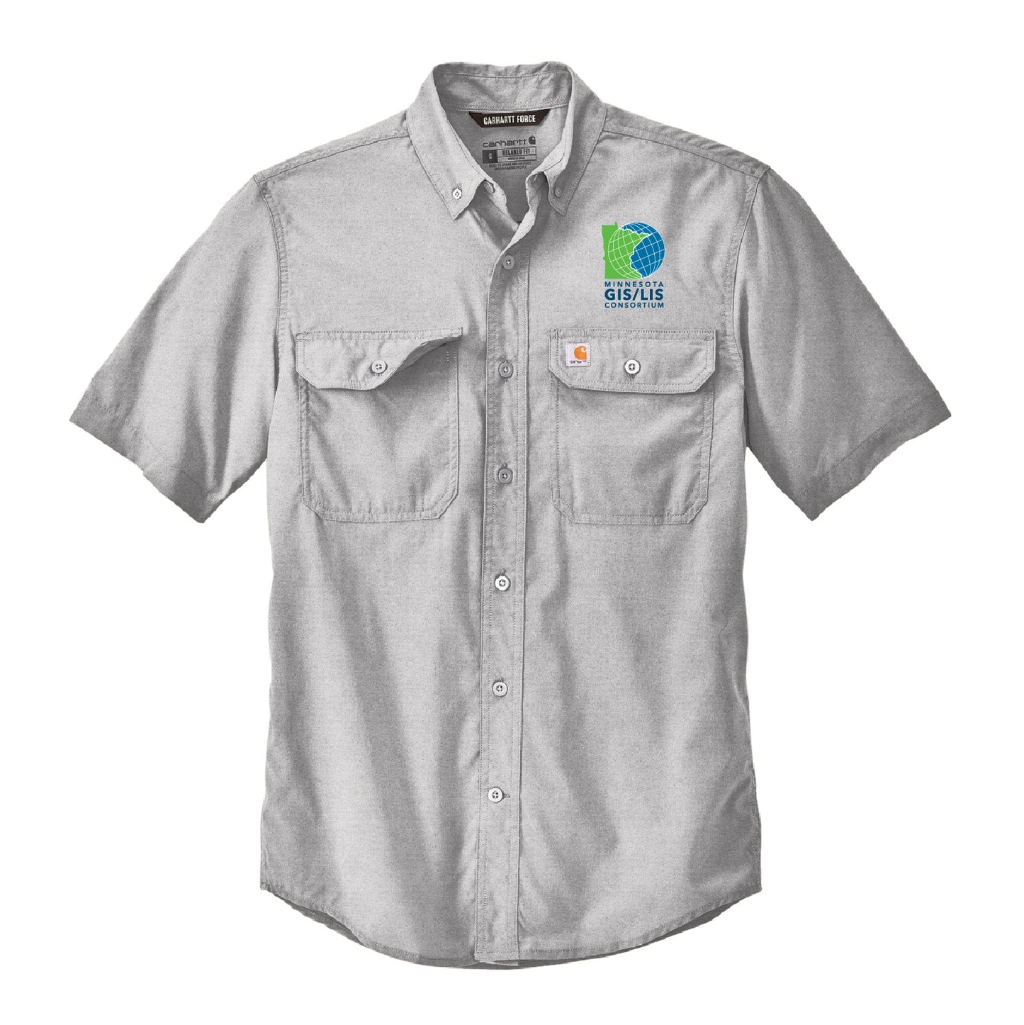 MN GIS/LIS Carhartt Force® Solid Short Sleeve Shirt Consortium Logo