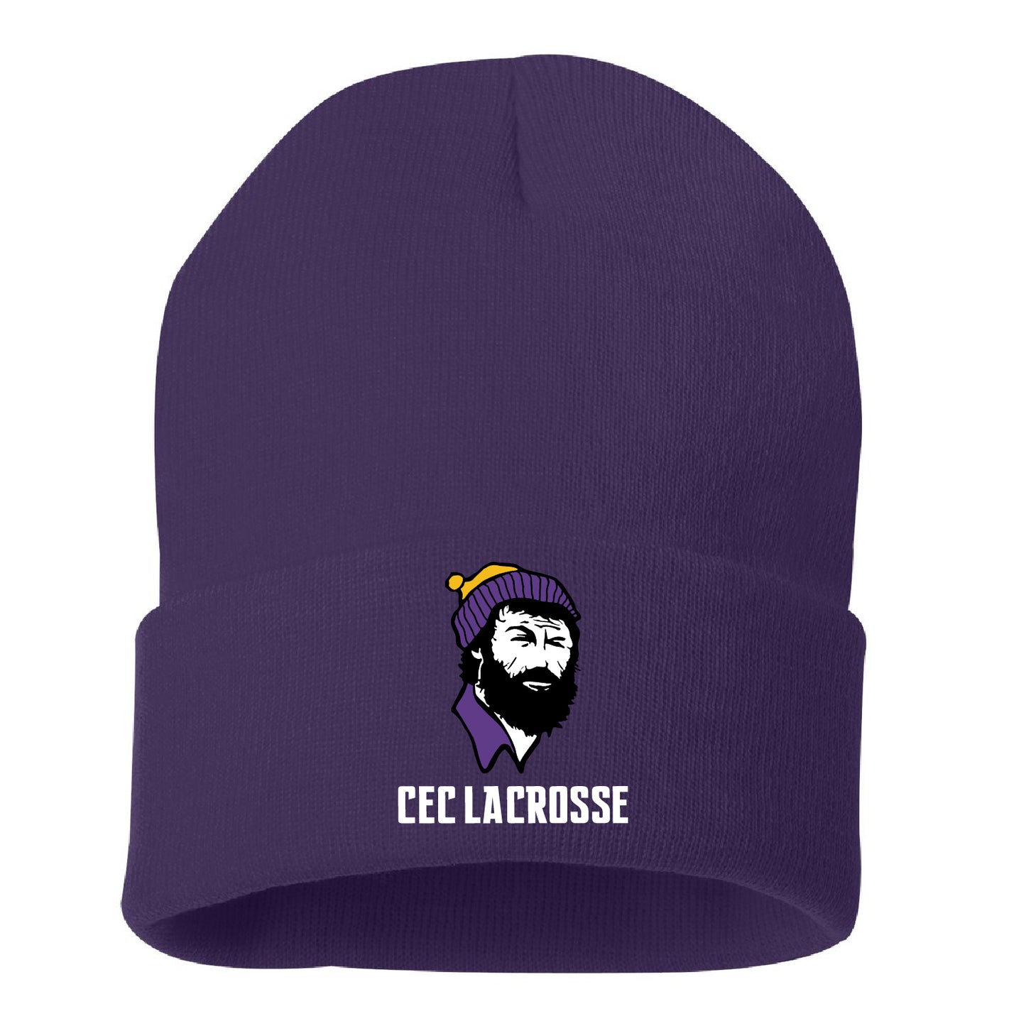 CEC Lacrosse Solid 12" Cuffed Beanie