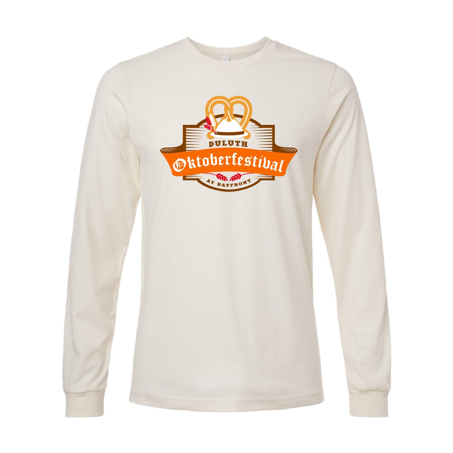 Duluth Oktoberfestival 2024 Heather CVC Long Sleeve Tee Design 1