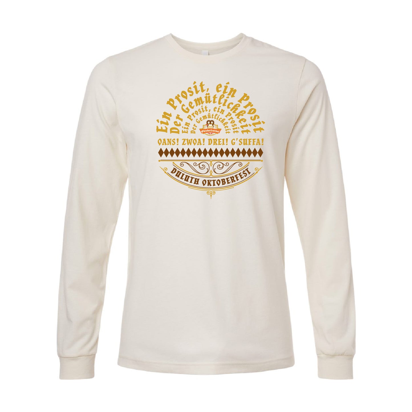 Duluth Oktoberfestival 2024 Heather CVC Long Sleeve Tee Design 4