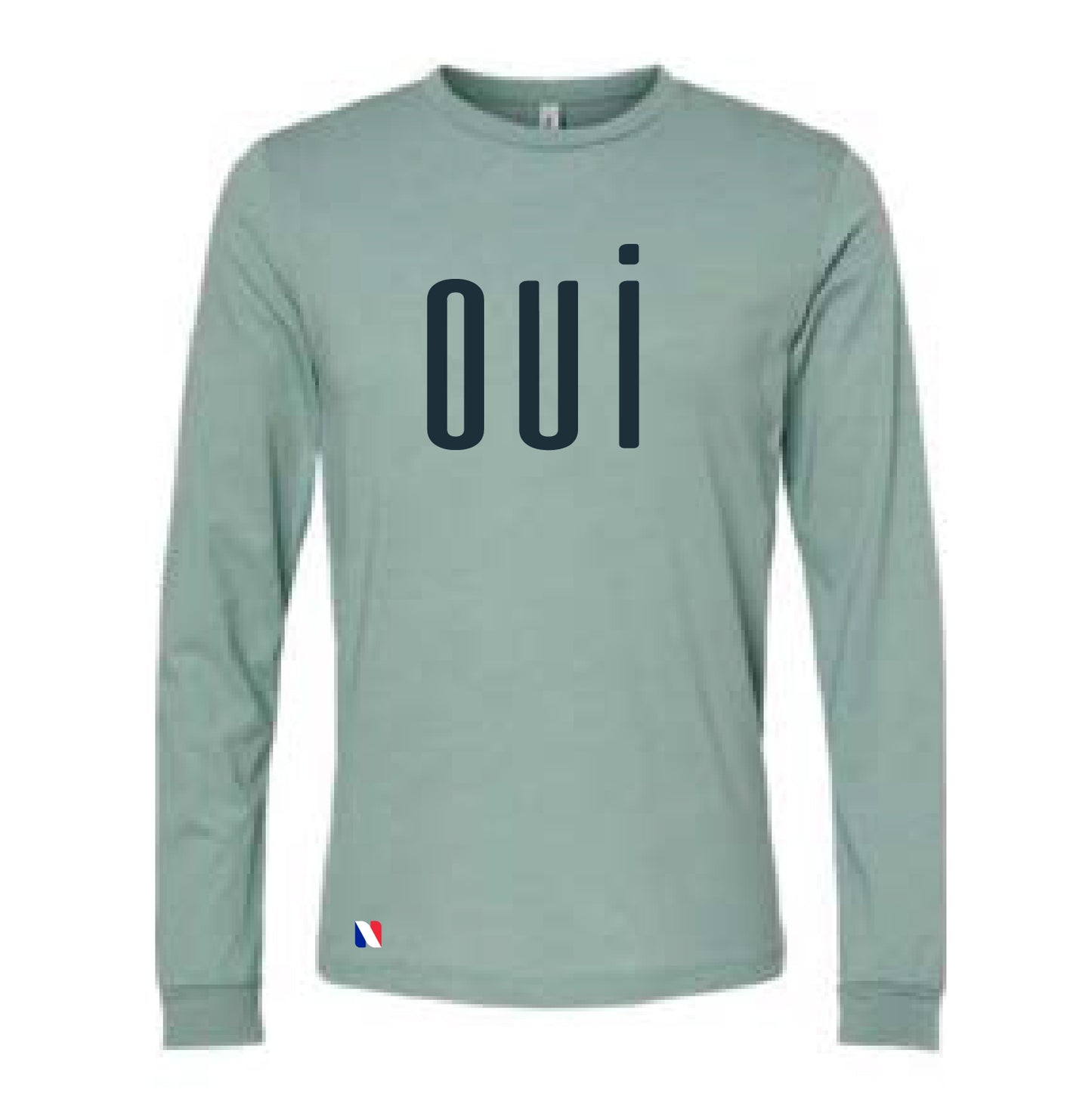 OUI –  HEATHER CVC LONG SLEEVE TEE