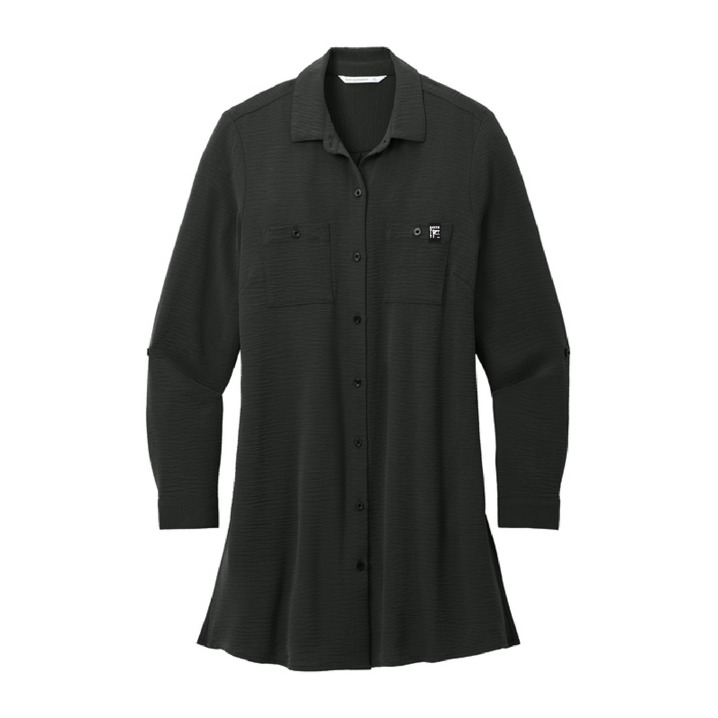 Bayer Built Seasonal Women's Textured Crepe Long Tunic