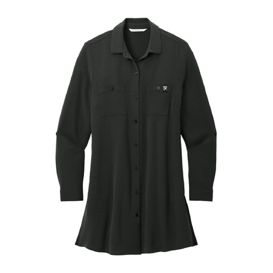 Bayer Built Seasonal Women's Textured Crepe Long Tunic