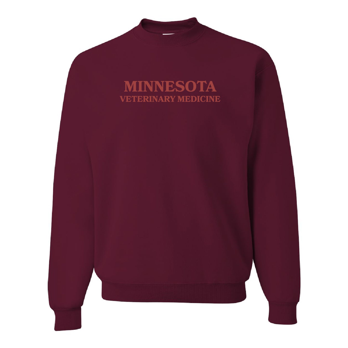 U of M Vet Med Text Crewneck Sweatshirt - Embroidered