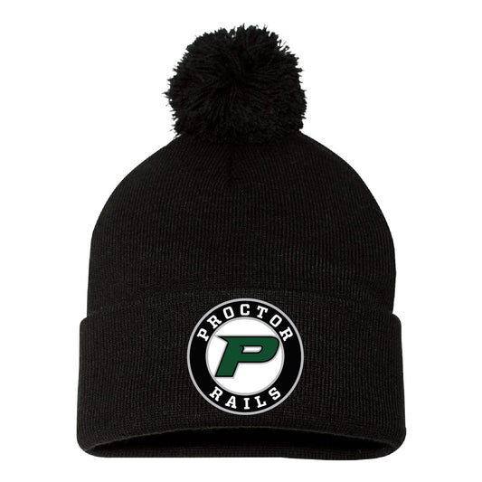 PAHA Apparel Store Pom-Pom Cuffed Beanie