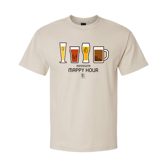 MN GIS/LIS Beefy-T T-Shirt - Minnesota Mappy Hour