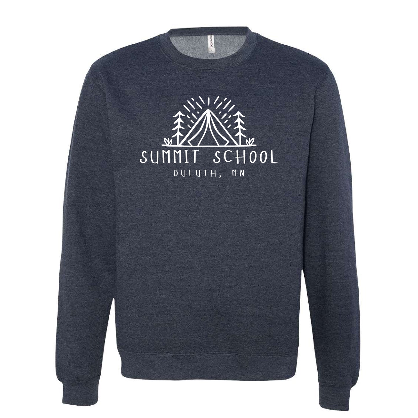 Summit School Midweight Crewneck Sweatshirt with White Print