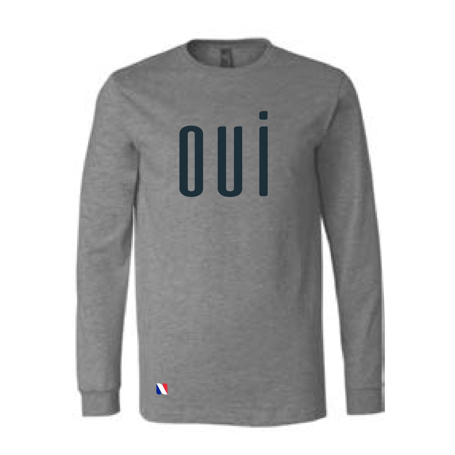 OUI –  HEATHER CVC LONG SLEEVE TEE