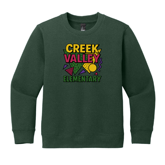 Creek Valley Youth VIT Fleece Crewneck 90s Theme