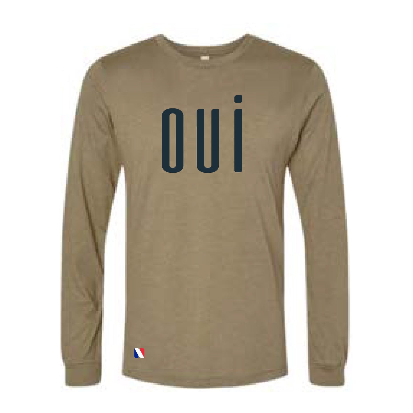 OUI –  HEATHER CVC LONG SLEEVE TEE