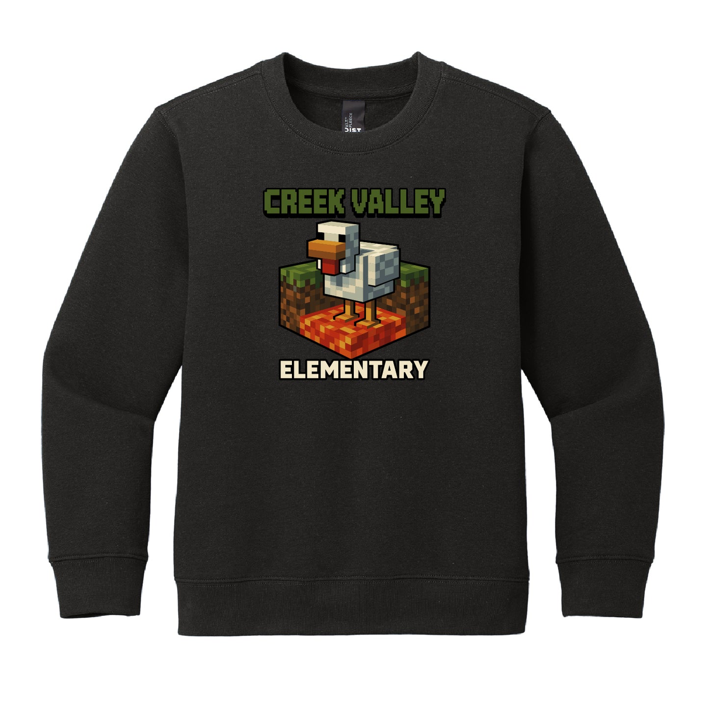 Creek Valley Youth VIT Fleece Crewneck Lava Chicken