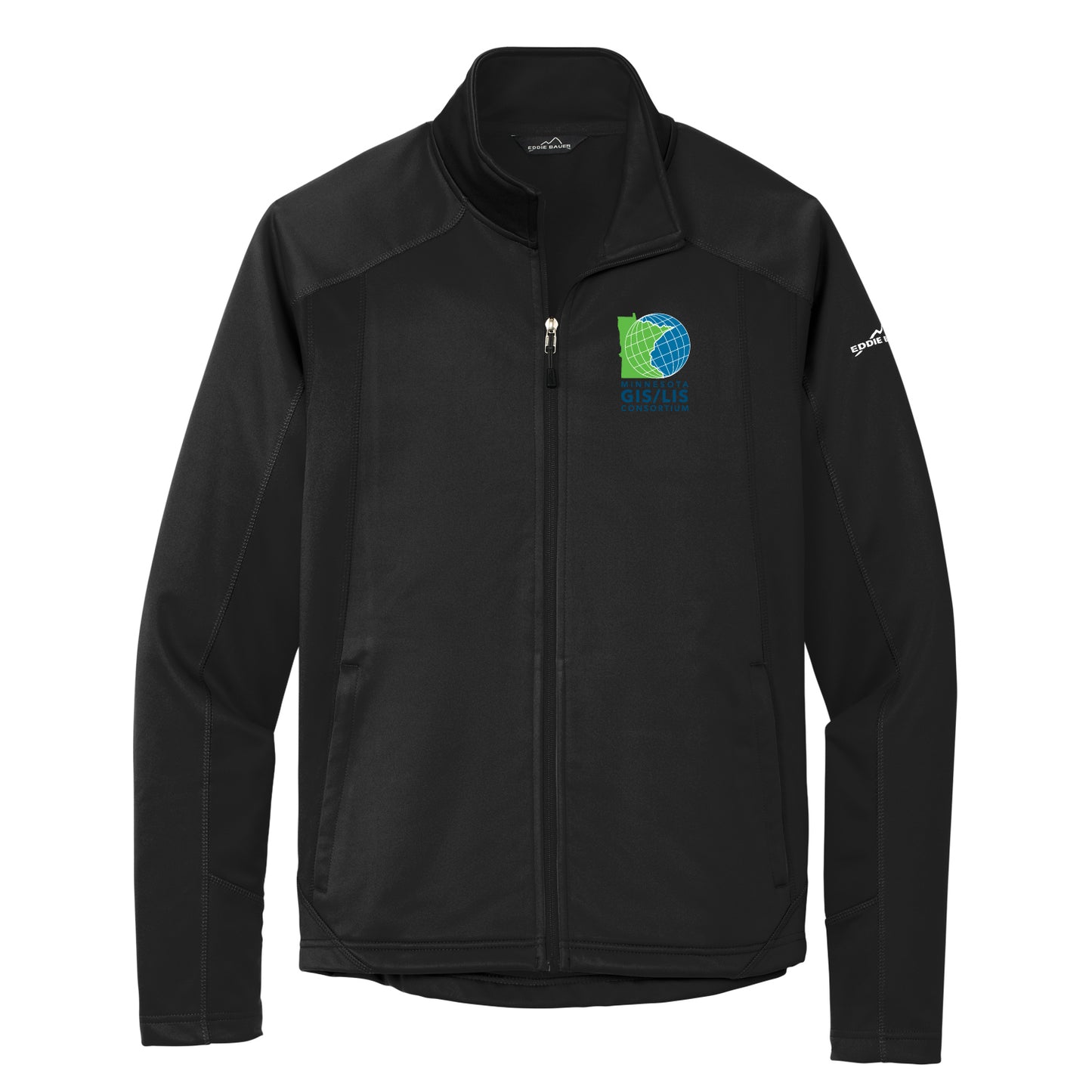 MN GIS/LIS Eddie Bauer® Trail Soft Shell Jacket Consortium Logo