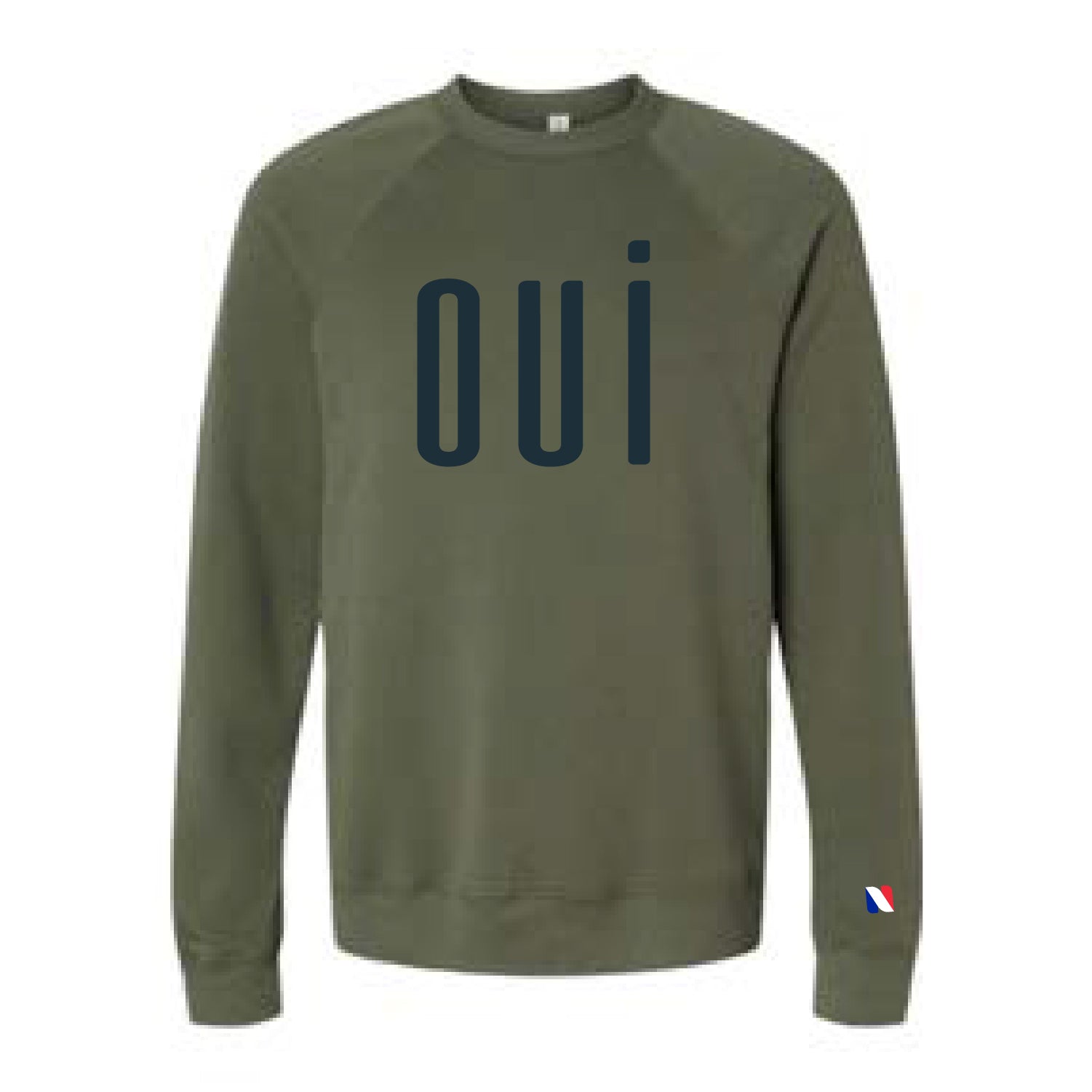 OUI – SPONGE FLEECE RAGLAN CREWNECK SWEATSHIRT