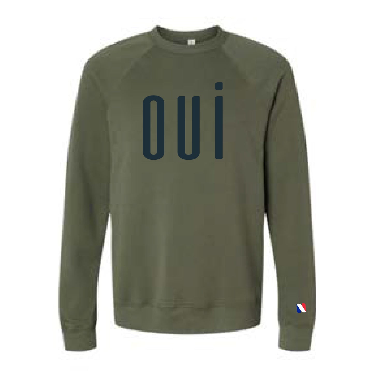 OUI – SPONGE FLEECE RAGLAN CREWNECK SWEATSHIRT