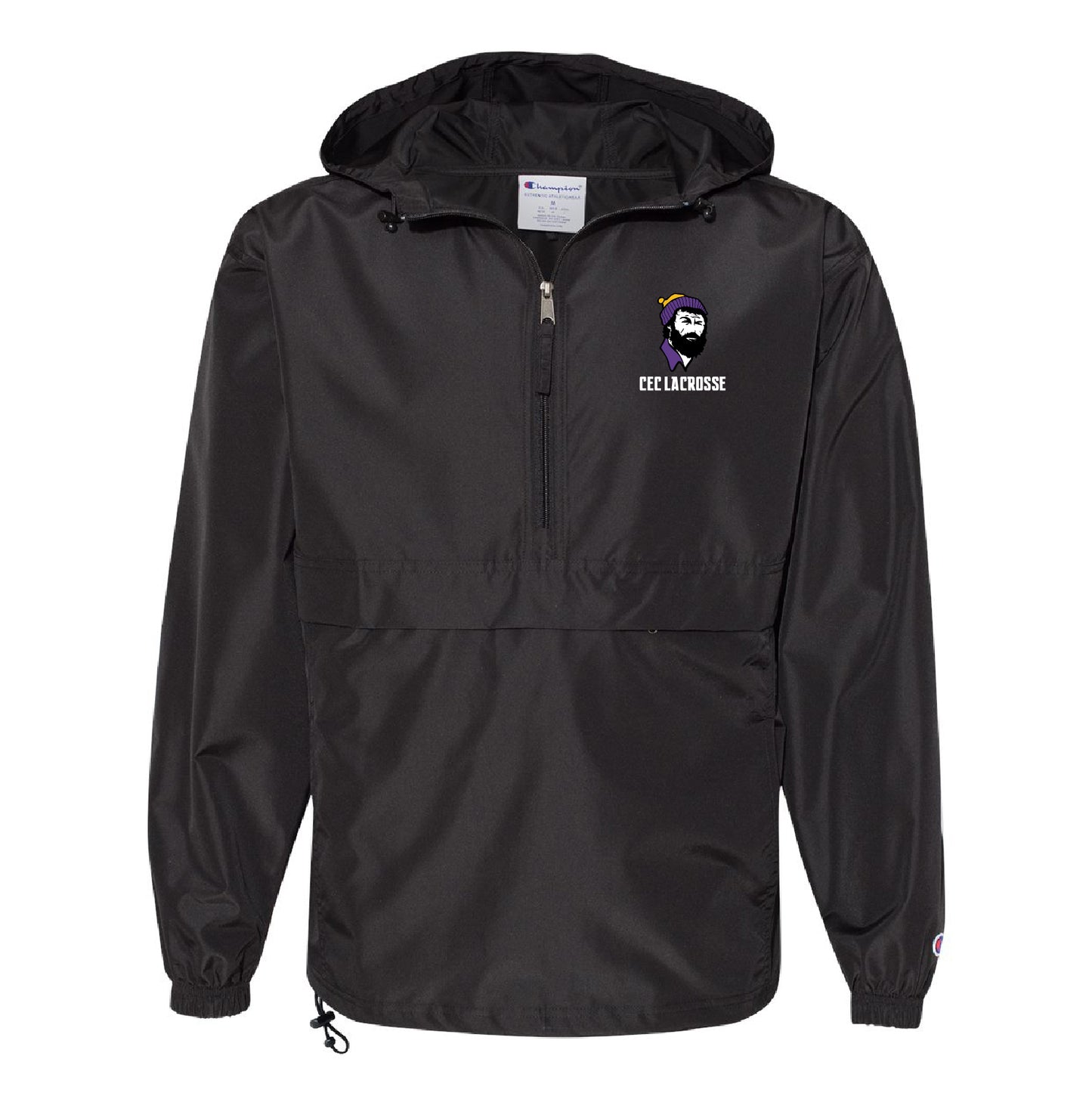 CEC Lacrosse Champion - Hooded Packable Quarter-Zip Jacket