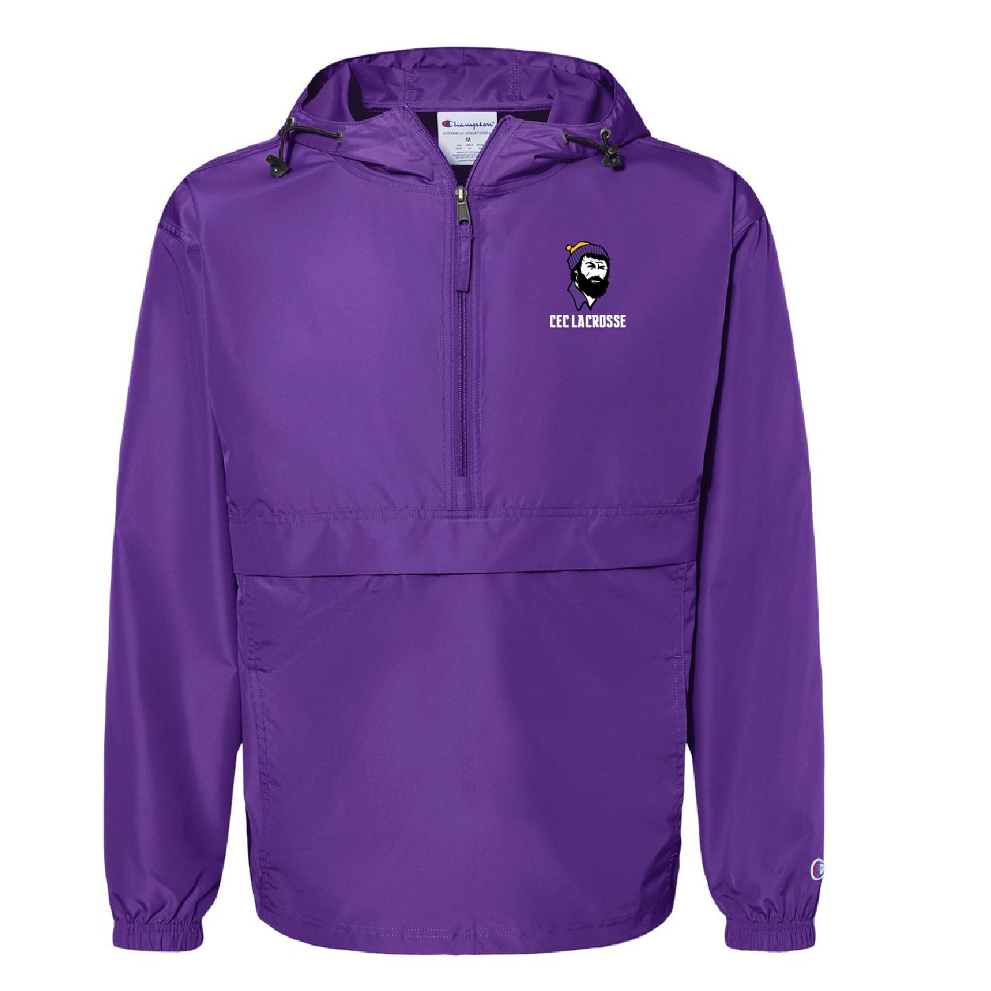 CEC Lacrosse Champion - Hooded Packable Quarter-Zip Jacket