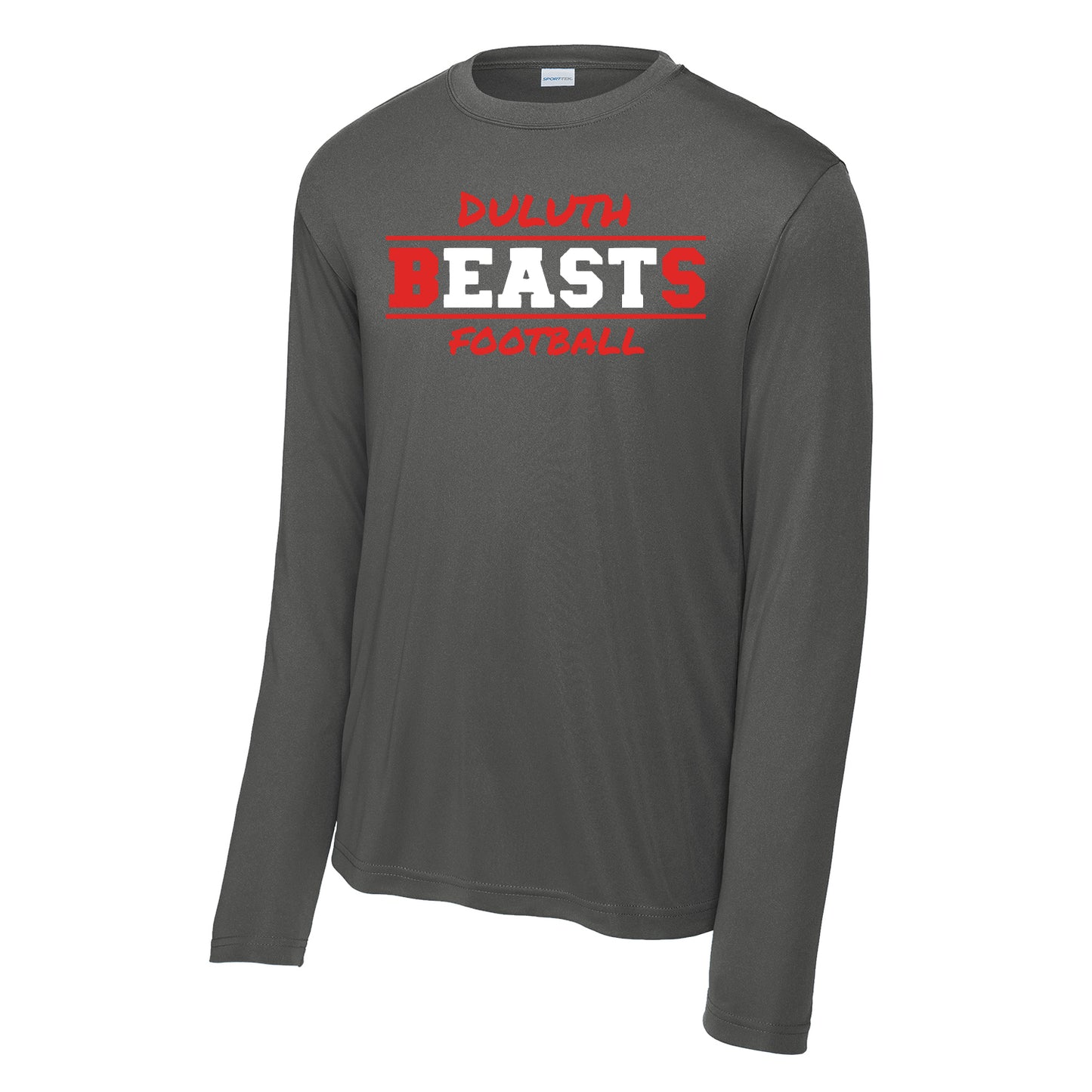 Duluth East Football Long Sleeve PosiCharge Competitor Tee Design 1