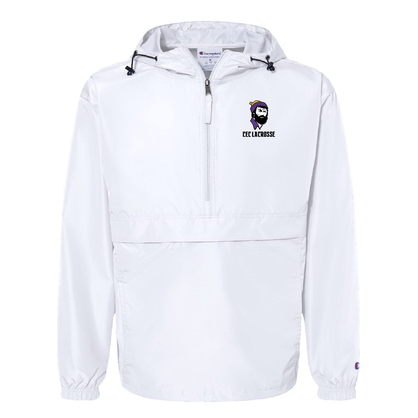 CEC Lacrosse Champion - Hooded Packable Quarter-Zip Jacket