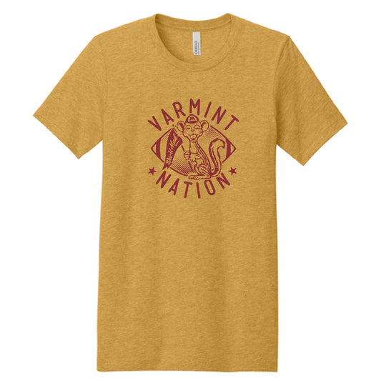 Varmint Nation Unisex Heather CVC Short Sleeve Tee