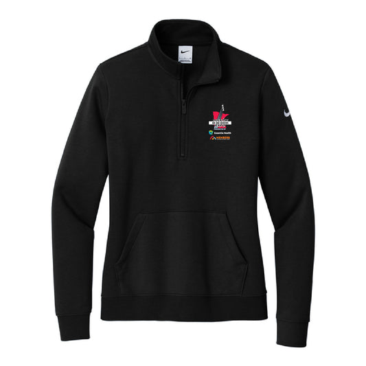 Duluth Airshow Board Member Women's Nike Club Fleece Sleeve Swoosh 1/2-Zip