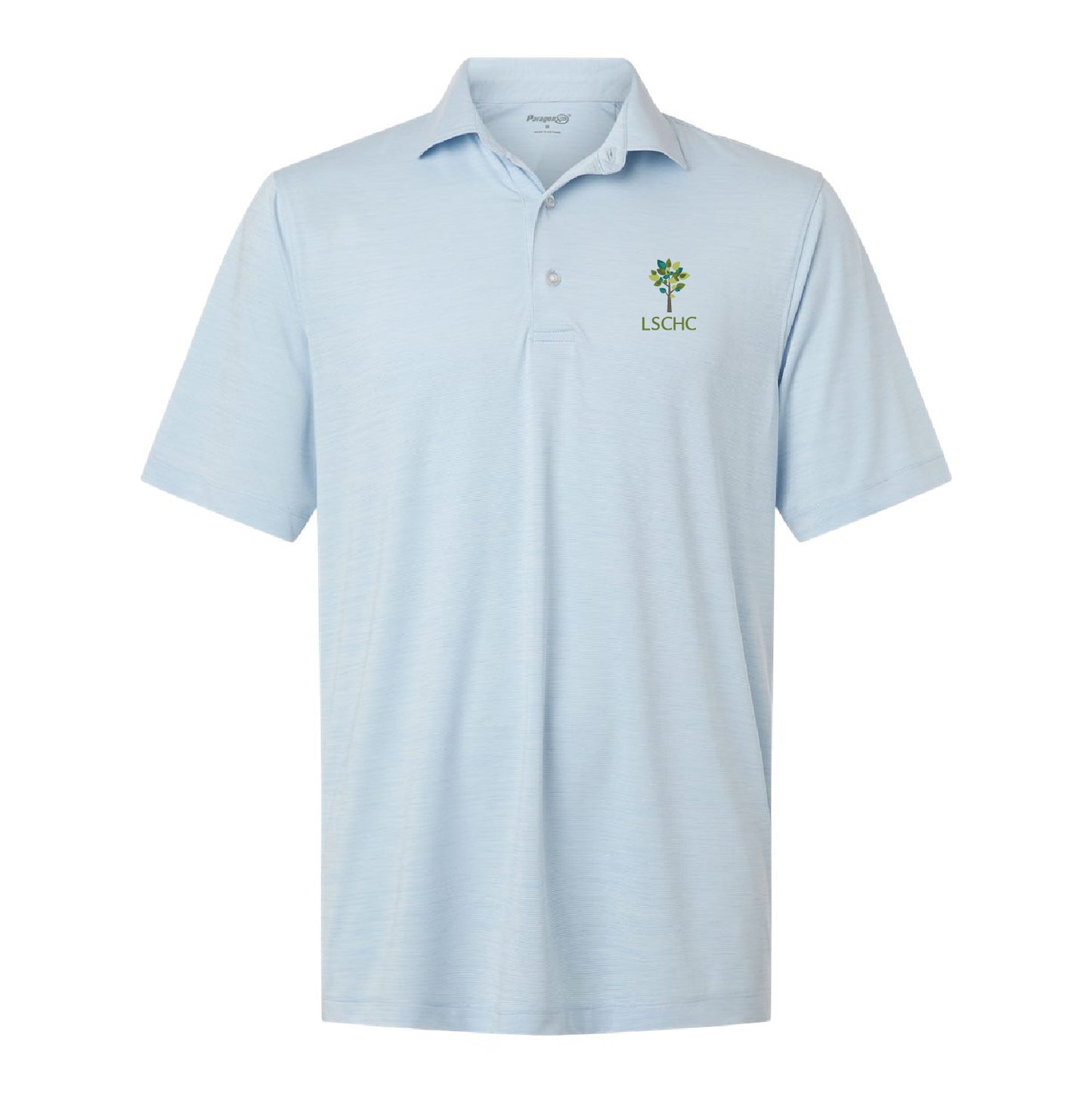 LSCHC Men's Bohemian Striped Heather Performance Polo