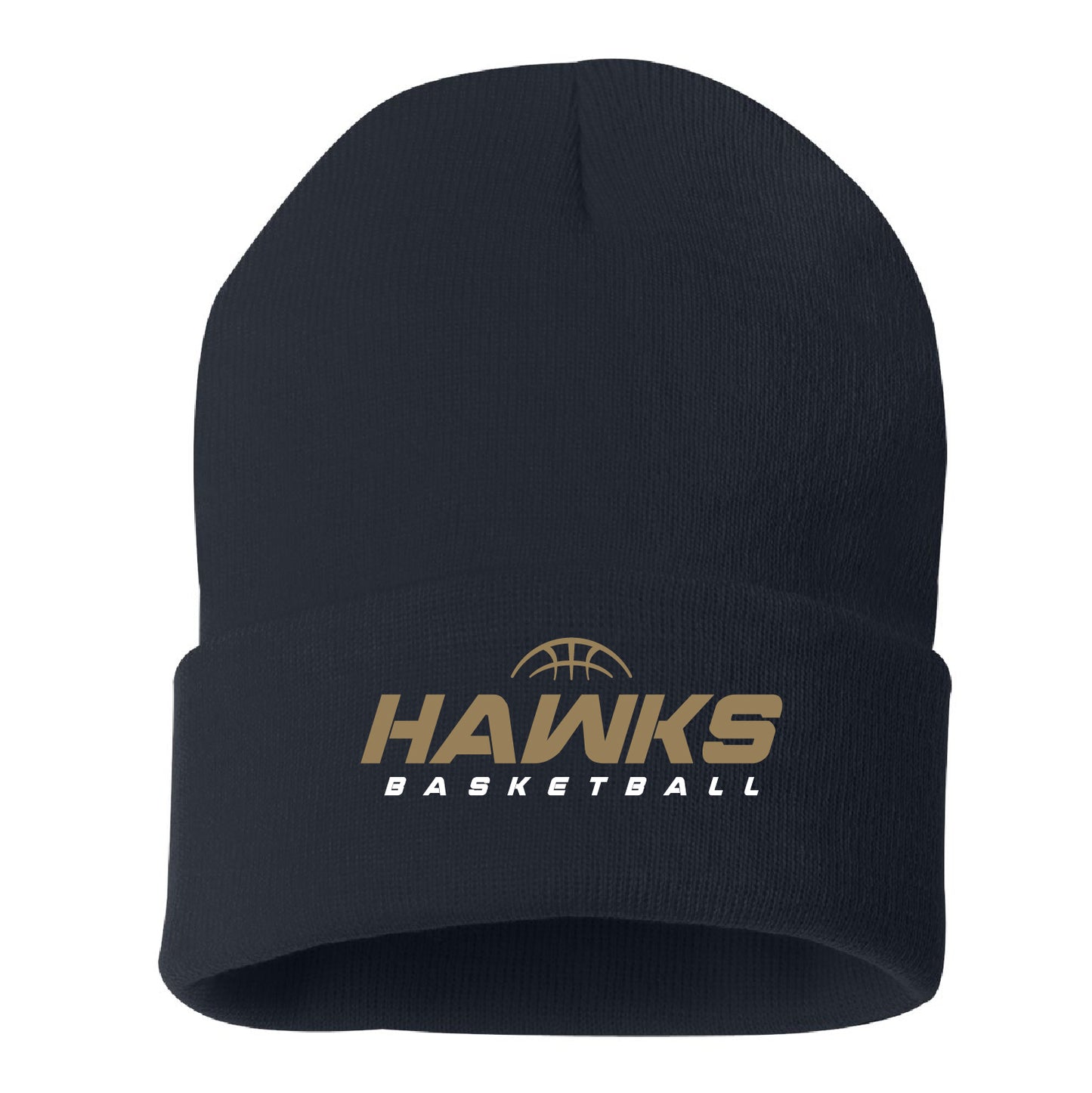 Hermantown Girls Basketball Solid Cuffed Beanie