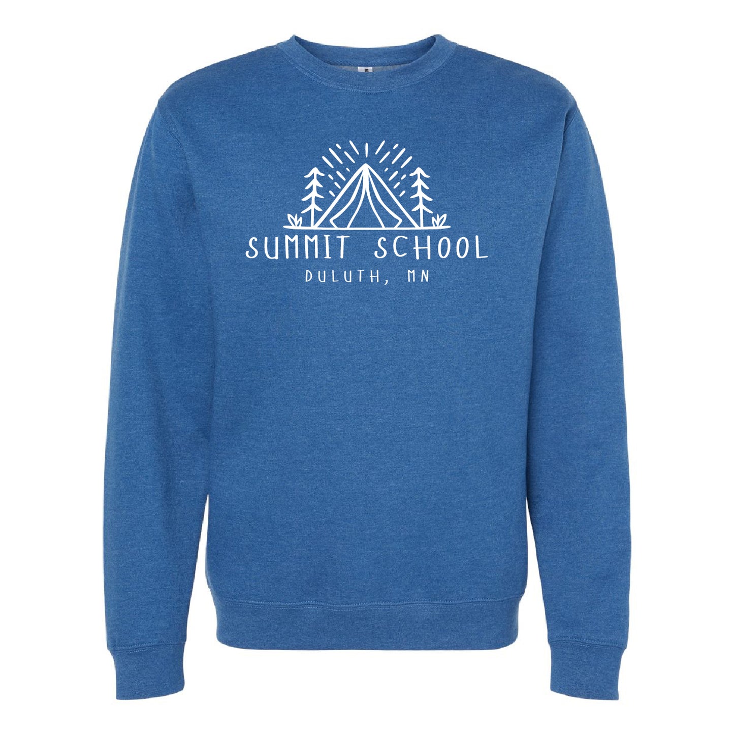 Summit School Midweight Crewneck Sweatshirt with White Print