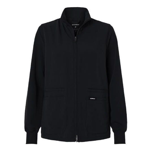 Jaanuu Women's Ceri Essential Full-Zip 6-Pocket Scrub Jacket