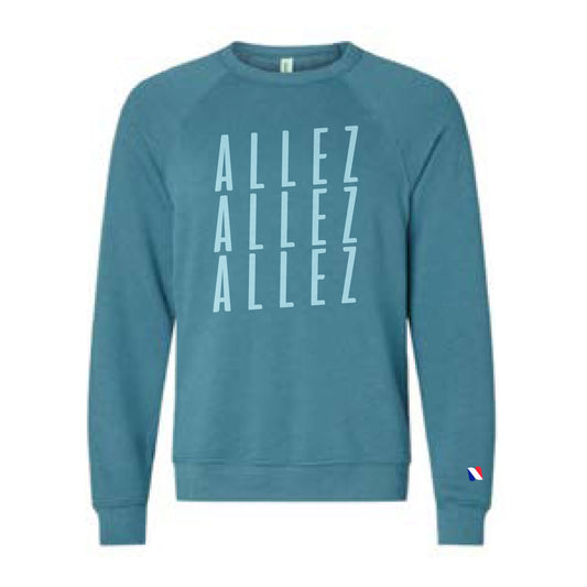 ALLEZ –  SPONGE FLEECE RAGLAN CREWNECK SWEATSHIRT