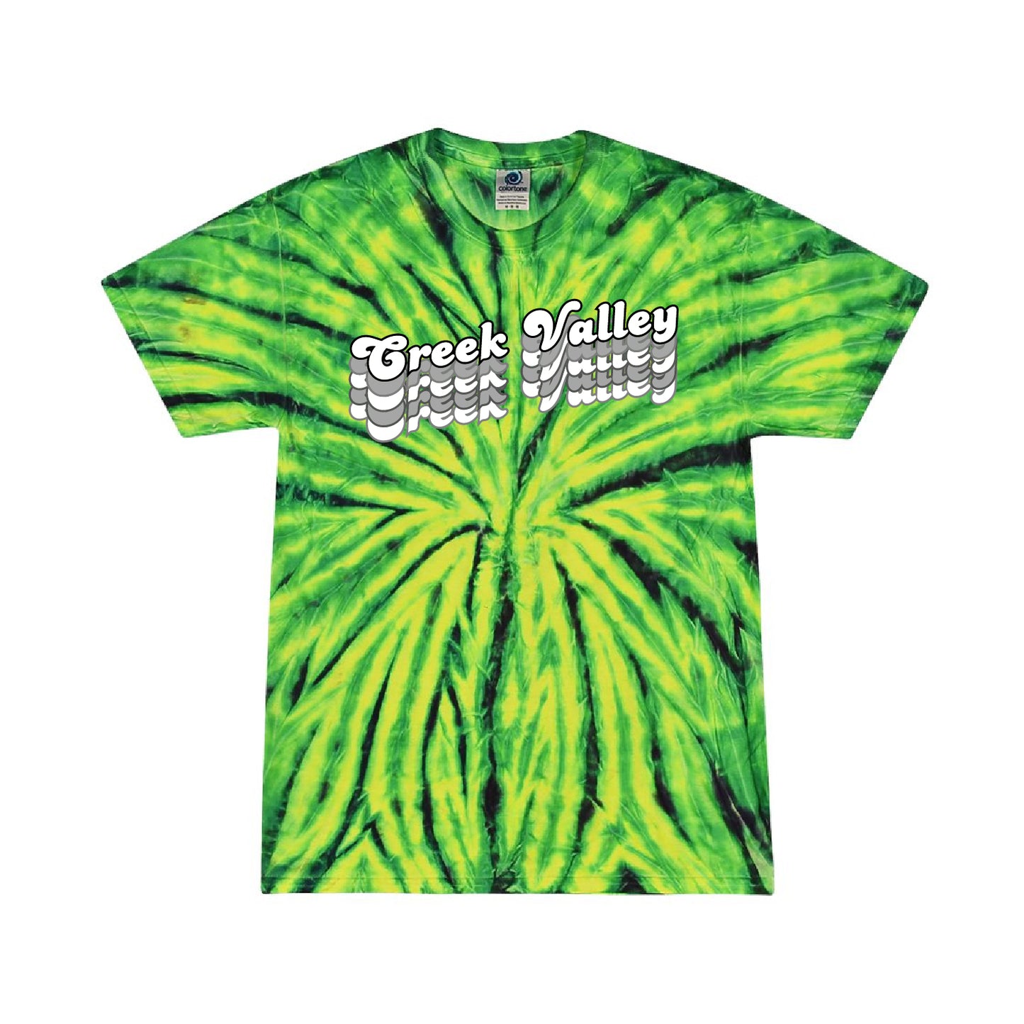 Creek Valley ElementaryYouth Multi-Color Tie-Dyed T-Shirt Repeat