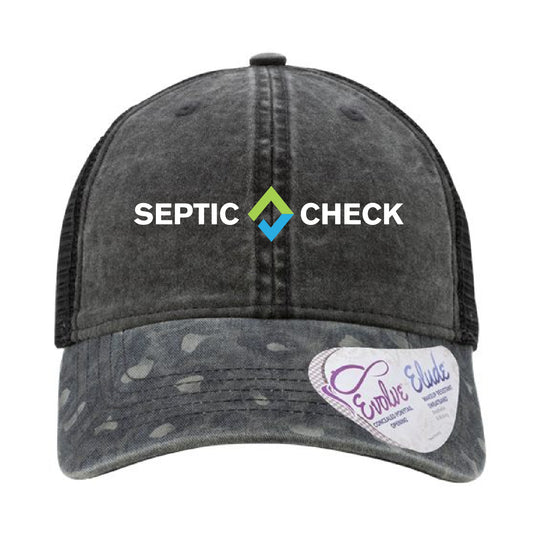 Septic Check Women's Printed Bill with Mesh Back Cap