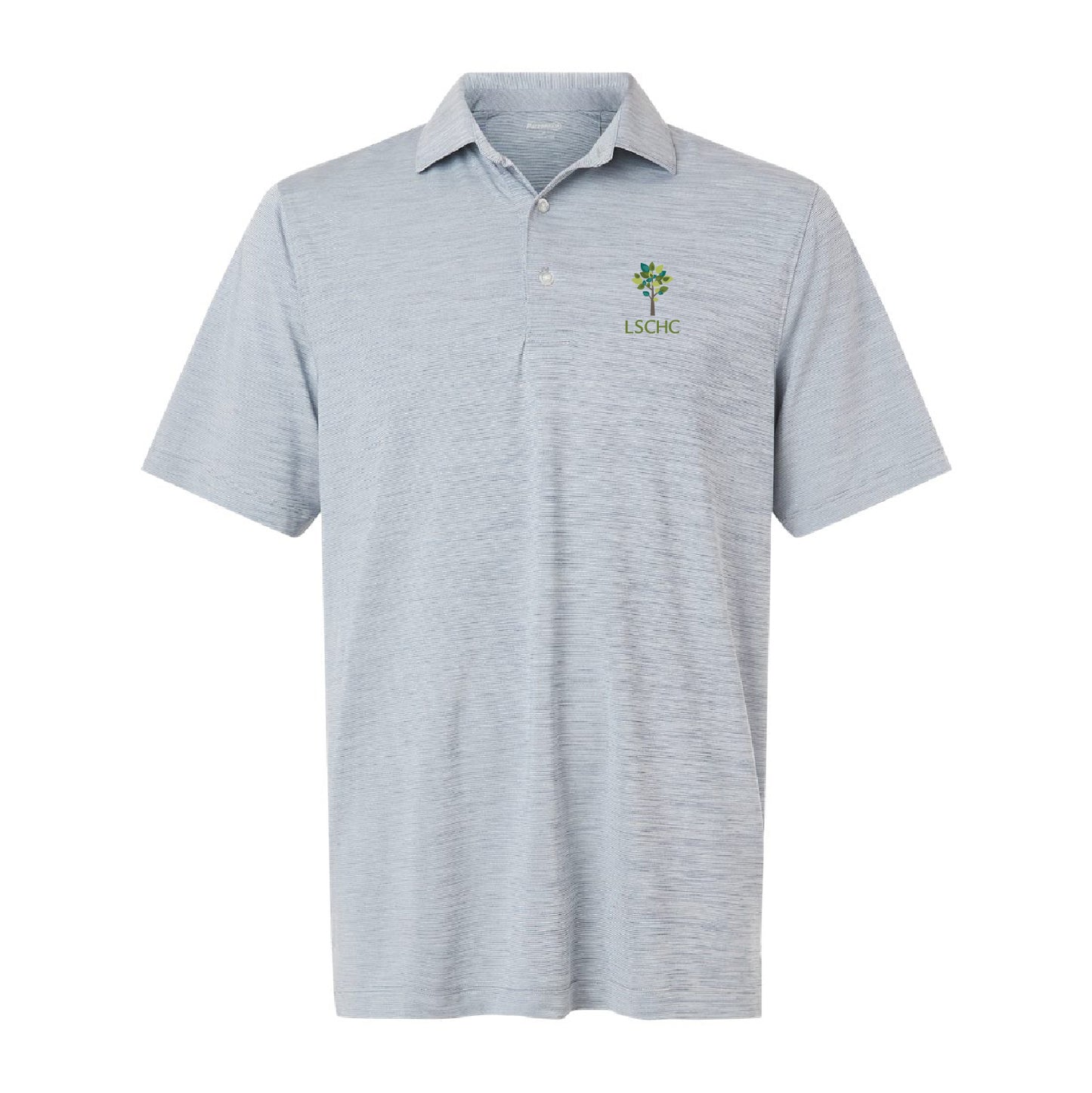 LSCHC Men's Bohemian Striped Heather Performance Polo