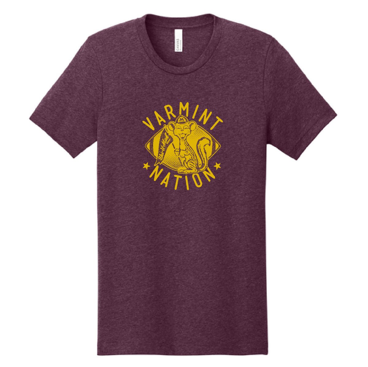 Varmint Nation Unisex Heather CVC Short Sleeve Tee