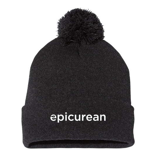Epicurean Pom-Pom Cuffed Beanie