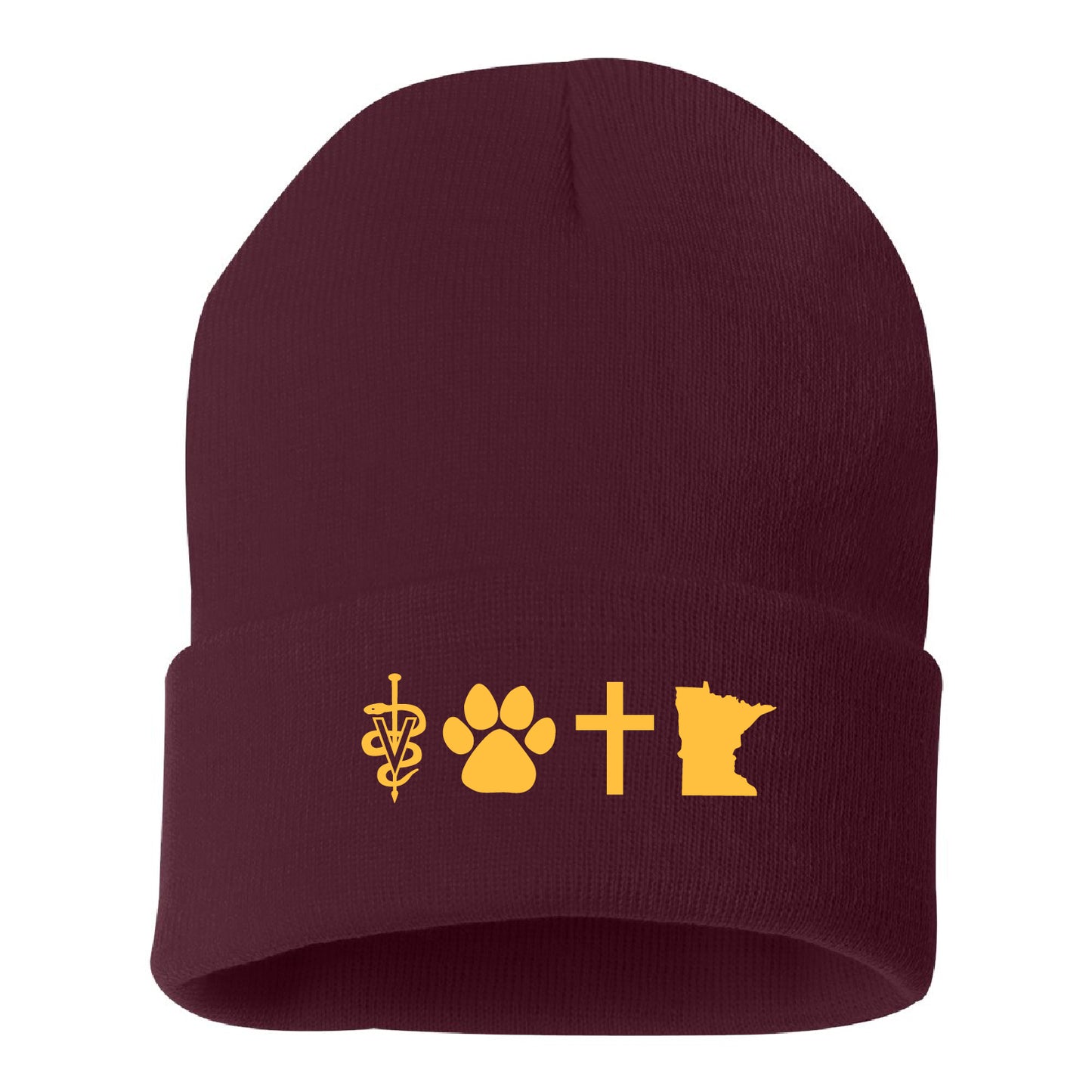 UMN CVF Solid 12" Cuffed Beanie