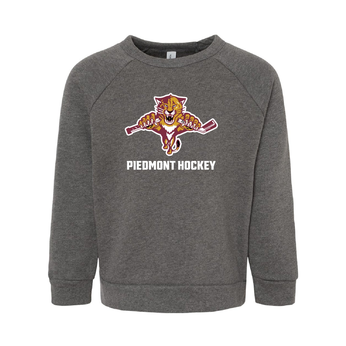 Piedmont Hockey Toddler Sponge Fleece Raglan Crewneck Sweatshirt