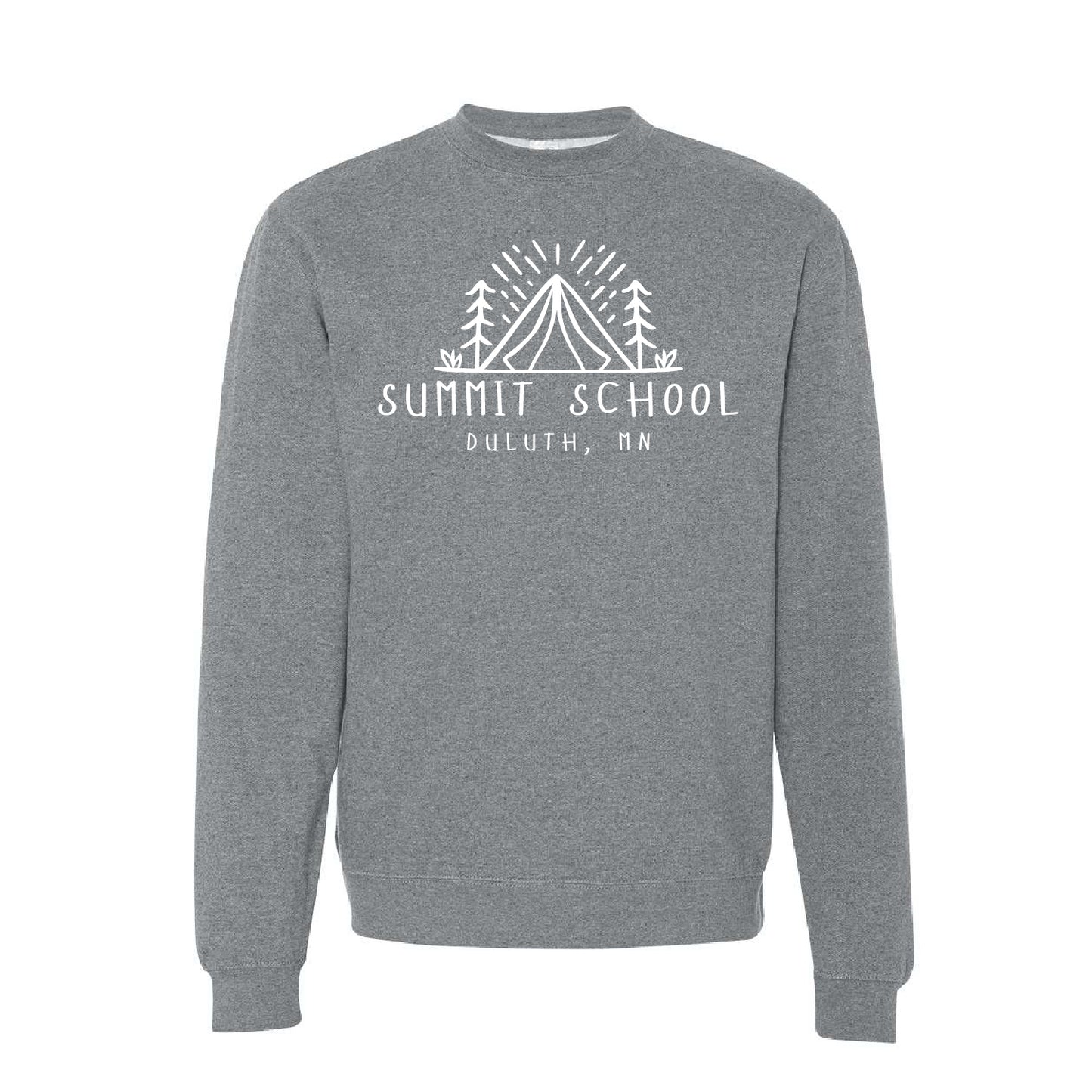 Summit School Midweight Crewneck Sweatshirt with White Print